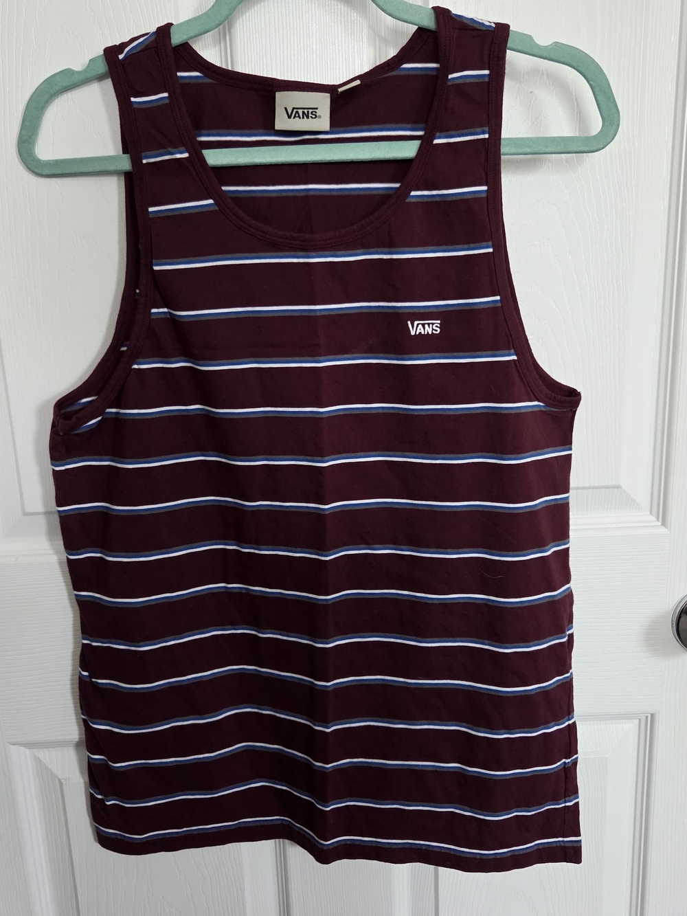Vans Striped Maroon Tank Top